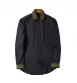 versace homme  shirts 2016 palais luxe noir